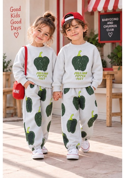 Kokoş Bebe Mini Pepper 2 Li Çocuk Takım - 2/8 Yaş - 31919 Çok Renk