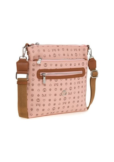 Bilik Deri Monogram Pembe/taba Kadın Çapraz Askılı Çanta Mtş 269- 001