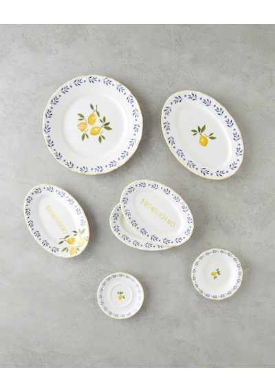Lemony Porselen Kahvaltı Takımı 20 Parça 6 Kişilik Sarı Sarı