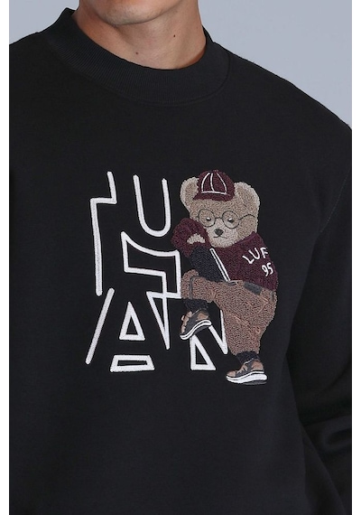 Lufian Pıtcher Erkek Sweatshirt Siyah 001