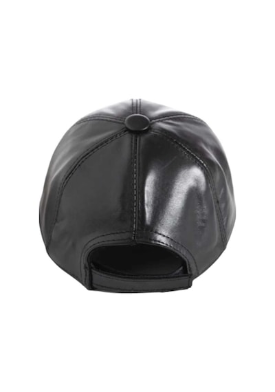 Tezzgelsin Unisex %100 Deri Arkadan Ayarlanabilir Baseball Kep Şapka Siyah