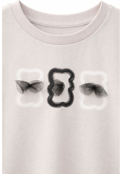 Haribo Lisanslı Fiyonk Aplikeli T-shirt Şort Takım Siyah