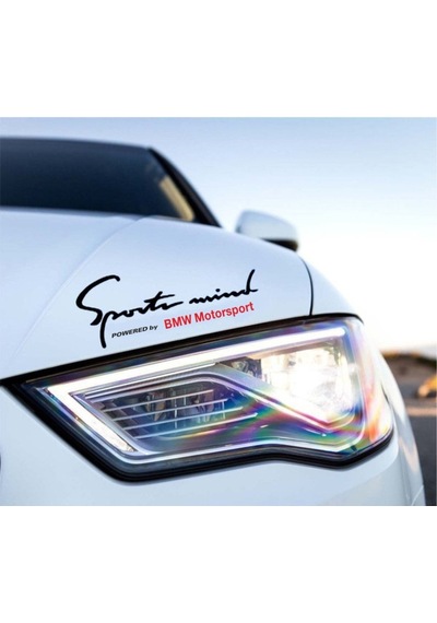 Motorsport Mind Kaput Üzerinde Araba Sticker Yapıştırması