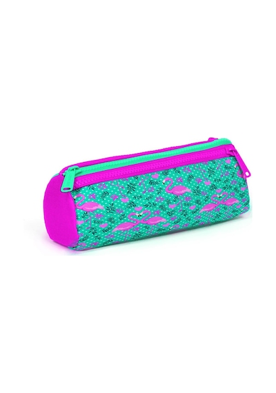 Coral High Kids Su Yeşili Pembe Flamingo Desenli Usb'li 2'li Okul Çanta Seti Set0223812