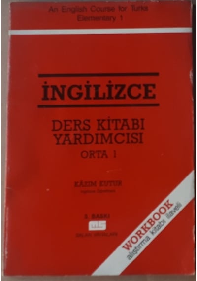 Orta1.sınıf İngilizce Ders Kitabı Yardımcı 1980-90 Yıllar Basım