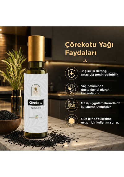 Sera Natura Saf Ve Soğuk Sıkım Çörekotu Yağı 250 ML