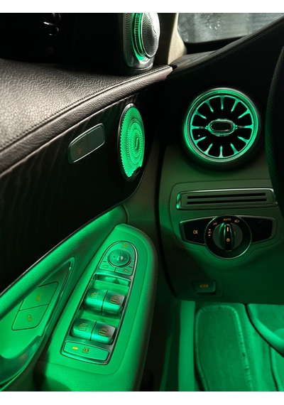Mercedes W205 Burmester Ambiyans Seti Çok Renkli