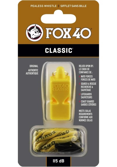 Fox 40 Classic Safety Düdük Sari - İpli 9903-0208 Çok Renkli