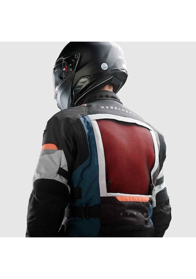 Rebelhorn Cubby V Kışlık Motosiklet Montu Gri - Kırmızı - Mavi 75066