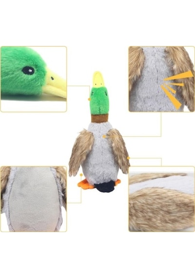 Petürkiye  Sesli Ördek Şekilli Peluş Köpek Oyuncağı