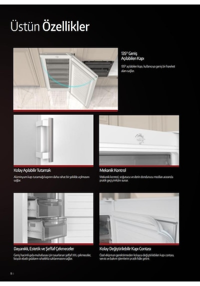 Tecna TDEX 8308 NF Dual Inox 8 Çekmeceli No Frost Derin Dondurucu