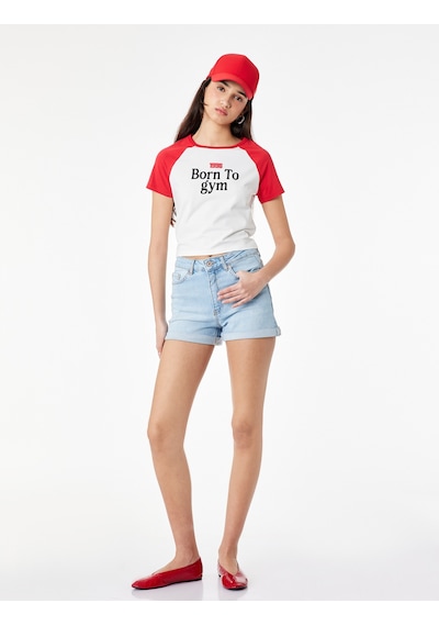 Koton Pamuklu Yüksek Bel Slim Fit Duble Paça Mini Denim Şort Açık İndigo 6sal40005md Koton Pamuklu Yüksek Bel Slim Fit Duble Paça Mini Denim Şort Açık İndigo 6sal40005md