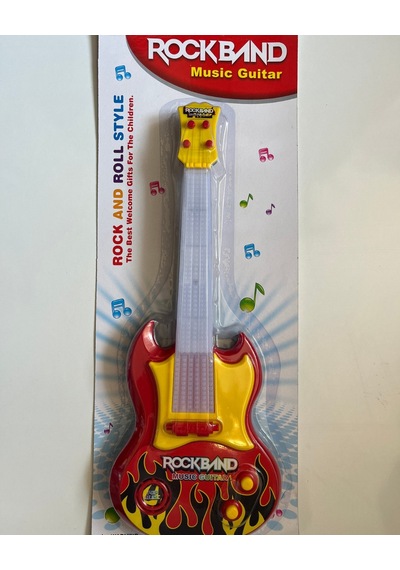 Pilli Müzikli Gitar 39 Cm Renkli
