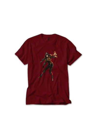 Diablo 3 Female Demon Hunter Kırmızı Tişört