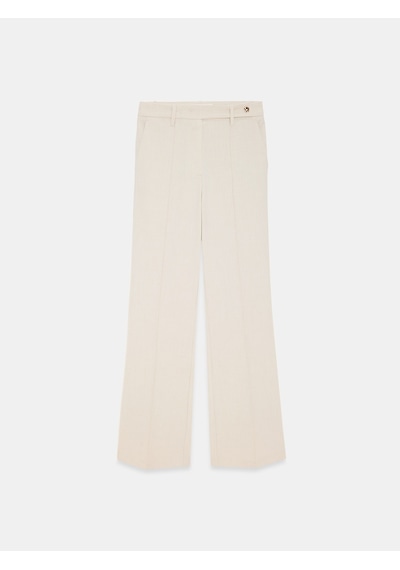 DİLVİN 72745 Orta Bel Geniş Paça Pantolon-taş