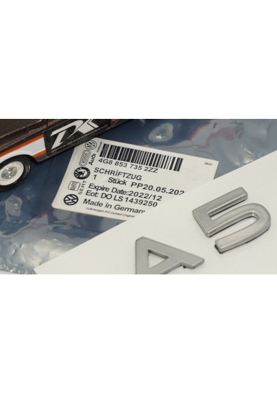 Dk Tuning A5 2025+ Bagaj Gümüş Yazı Logo Arma Audi İle Uyumlu Bagaj Arma