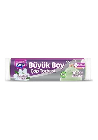 Büzgülü Yasemin Kokulu Büyük Boy Çöp Torbası 10&apos Lu