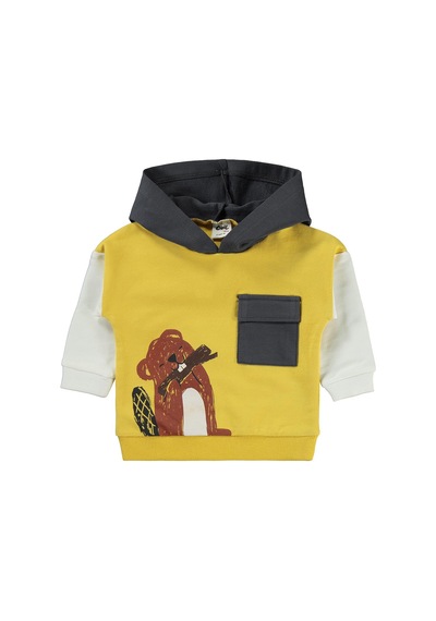 Civil Baby Cepli Kapşonlu 6-18 Ay Takım - Hardal
