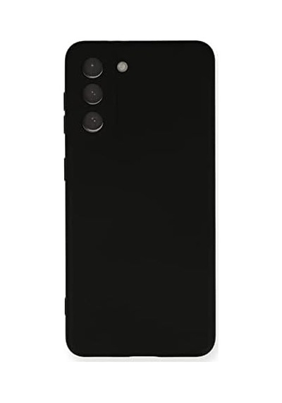 Galaxy S21 Fe İle Uyumlu Kapak İçi Kadife Kamera Korumalı Lansman Silikon Kılıf - Siyah 50 x 22