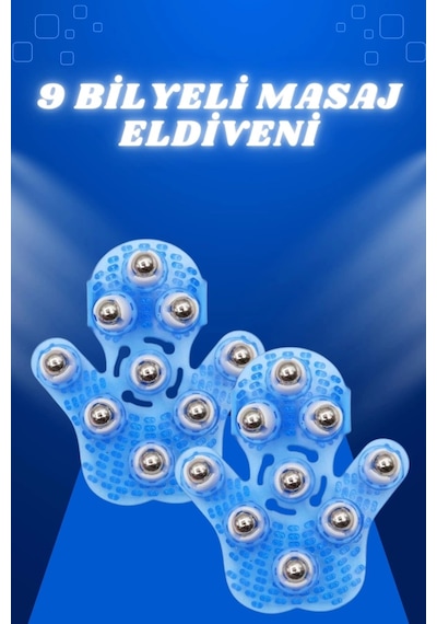 Zenvia Giyilebiilir Masaj Eldiveni 9 Bilyeli Tüm Vücut Masajına Uygun Znv2026