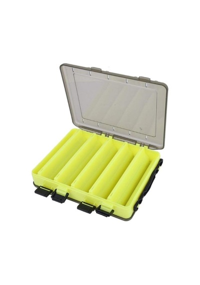 Captain 7218 Sahte Balık Kutusu 10 Gözlü 20x15x4.5cm - Yellow
