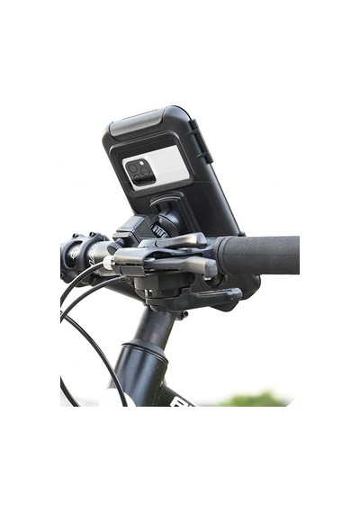 Suporte Motosiklet - Bisiklet Telefon Tutucu Kapalı Model 7 Inch Gidon Bağlantılı ( Xl Büyük Boy )