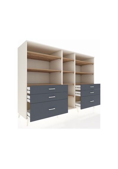Kronos Dolap 10 Raflı 6 Çekmeceli 220x59x163 Aytaşı-çam/antrasit Atlas Çam/antrasıt - Aytası Kronos Dolap 10 Raflı 6 Çekmeceli 220x59x163 Aytaşı-çam/antrasit Atlas Çam/antrasıt - Aytası