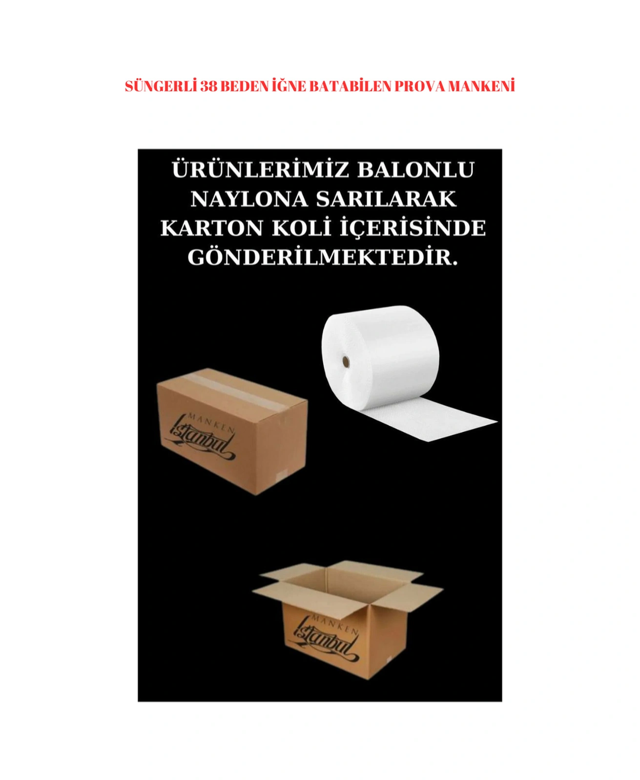 Süngerli 38 Beden Dik Ve Yatay Iğne Batabilen Alt Ve Üst Grup Prova Mankeni Terzi Mankeni An-01 0001