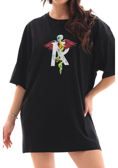 Wear Vexel Kadın Baskılı T-shirt Kısa Kol Bisiklet Yaka Regular Fit Rahat Kalıp Günlük Tişört -siyah Siyah Wear Vexel Kadın Baskılı T-shirt Kısa Kol Bisiklet Yaka Regular Fit Rahat Kalıp Günlük Tişört -siyah Siyah