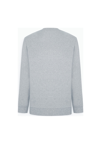 AC&Co / Altınyıldız Classics Standart Fit Normal Kesim Pamuk Bisiklet Yaka Erkek Sweatshirt Gri Melanj