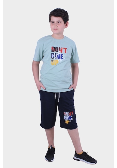 Fyk Kids Erkek Çocuk Alt-üst Kapri-tişört Takım Mint Yeşili