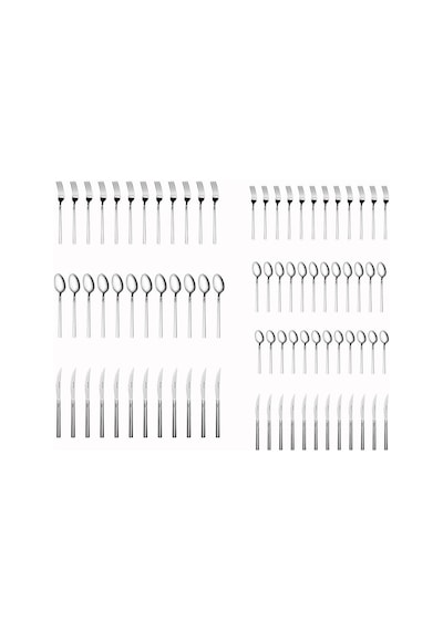 Karaca  Elegance Nil V2 Platin 12 Kişilik 84 Parça Çatal Kaşık Bıçak Takımı