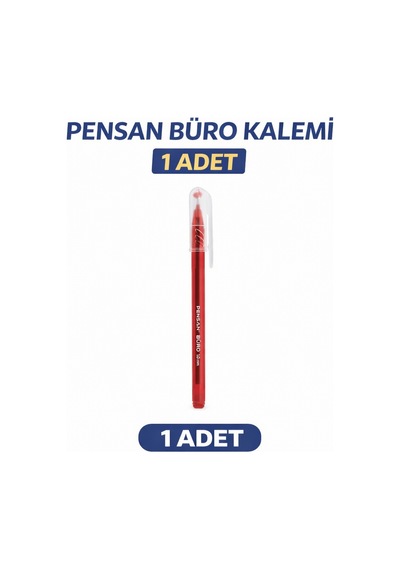Pensan Büro 2270 Kırmızı Tükenmez Kalem 1.0 Mm Medium Yerli Üretim 1 Adet Koyu Mavi
