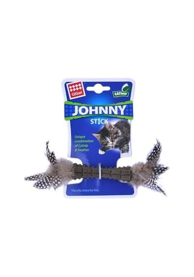 Gigwi Johnny Kedi Stick Catnipli Doğal Yeşil Tek Tüylü Oyuncağı