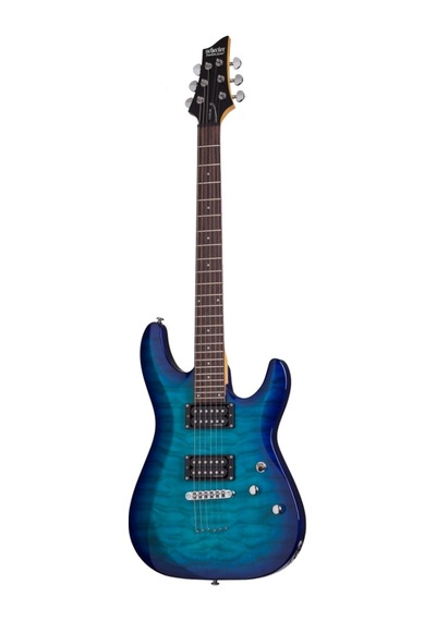Schecter C-6 Plus Elektro Gitar (Ocean Blue Burst)