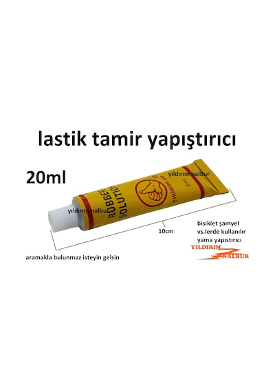Bisiklet Lastik Tamir Yapıştırıcı Yama Şamyel Yapıştırıcısı 20ml