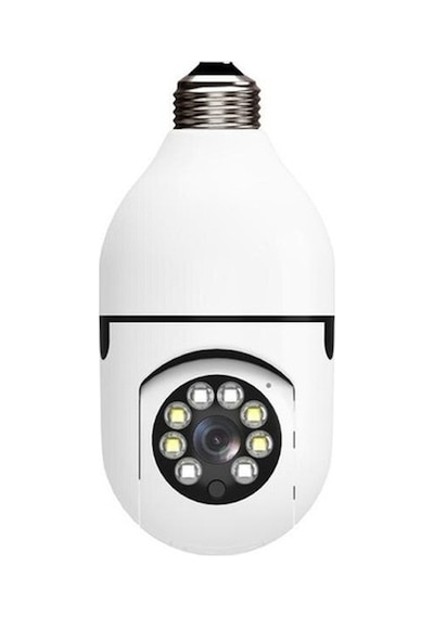 Ultratekno Gece Görüşlü 360 Derece Led Işık 1080p Wifi Kamera Kablosuz Panoramik Ev Güvenlik Balıkgözü Ampul Lamba Ip Kamera