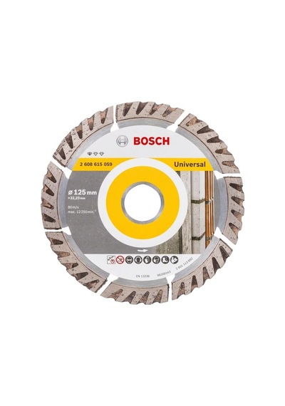 Bosch 125 Mm Universal Beton-yapı Malzemeleri İçin Elmas Testere