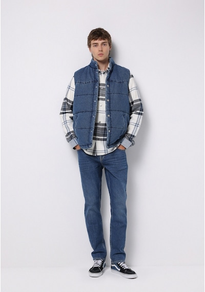 Colin's Colins Regular Fit Dik Yaka Çıtçıtlı Astarlı Erkek Mavi Yelek Cl1076649 Q1.v1 Dn43745 Denim Colin's Colins Regular Fit Dik Yaka Çıtçıtlı Astarlı Erkek Mavi Yelek Cl1076649 Q1.v1 Dn43745 Denim