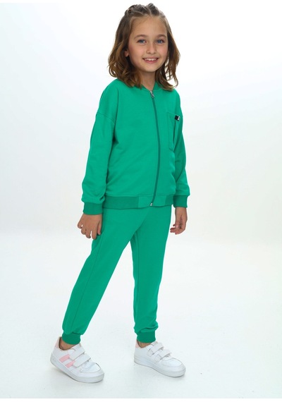 Toontoy Kids Toontoy Kız Çocuk 2'li Takım Baskılı Bisiklet Yaka Kolu Fırfırlı Sweatshirt & Beli Paçası Lastikli Cepli Jogger Eşofman Altı - 2 İplik Çimen Yeşili Toontoy Kids Toontoy Kız Çocuk 2'li Takım Baskılı Bisiklet Yaka Kolu Fırfırlı Sweatshirt & Beli Paçası Lastikli Cepli Jogger Eşofman Altı - 2 İplik Çimen Yeşili