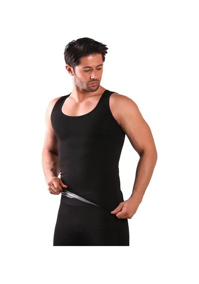En Enstyle Fashıon Boutıque Termal Sauna Erkek Atlet Siyah
