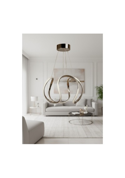 Nova Modern Krom Led Avize Modern Salon & Oturma Odası