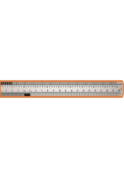 Çelik Cetvel 50 Cm Beyaz