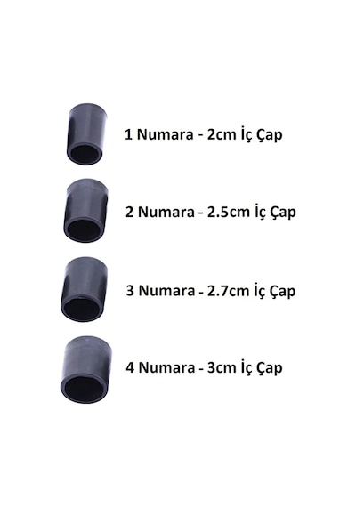Kendo Olta Kamışı İçin Dip Koruma Lastiği 4 Numara