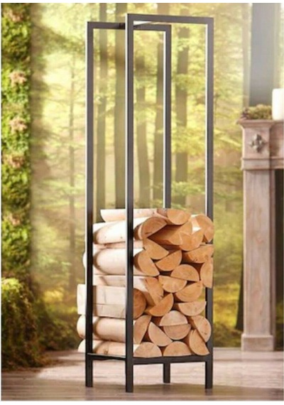 Odunluk Şömine Yanı Dekoratif Metal Odunluk N11.2169
