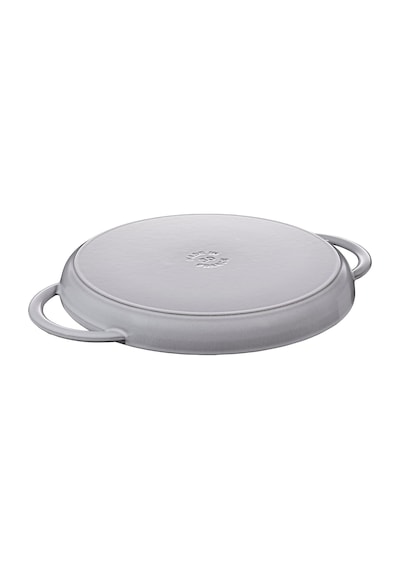 Staub Grill Pans Çift Kulplu Döküm Izgara Tava, Gri Diğer