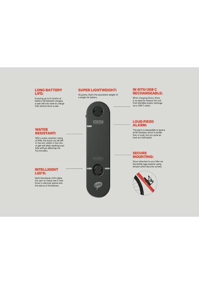 Knog SCOUT Bisiklet Alarm Takip Sistemi Apple Uyumlu
