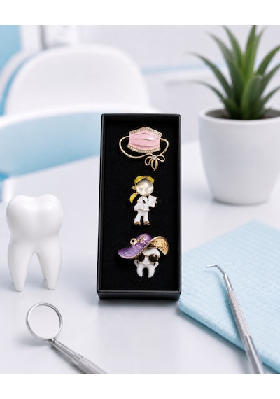 Diş Hekimi Temalı Premium Hediye Seti 7 Renkli