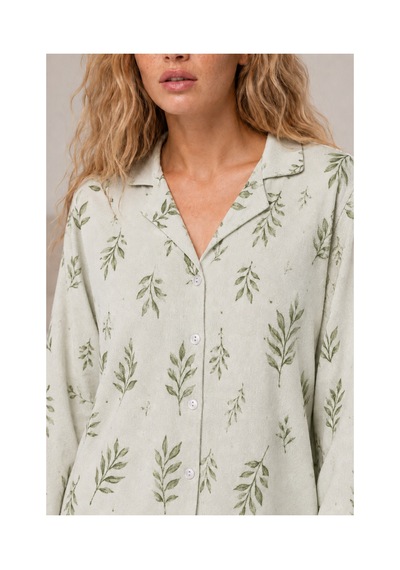 Fit Women Kadın Casual Esnek Bol Çağla Pijama Takımı 4669 Çağla Yeşili