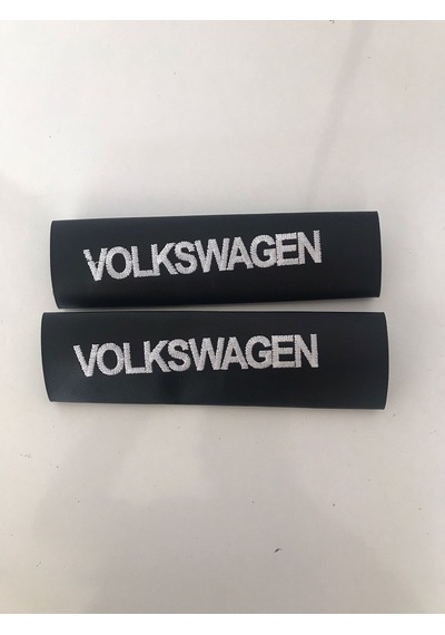 Volkswagen Nakışlı Deri 1 Çift Boyun Yastık Ve 1 Çift Kemer Pedi (510986065)